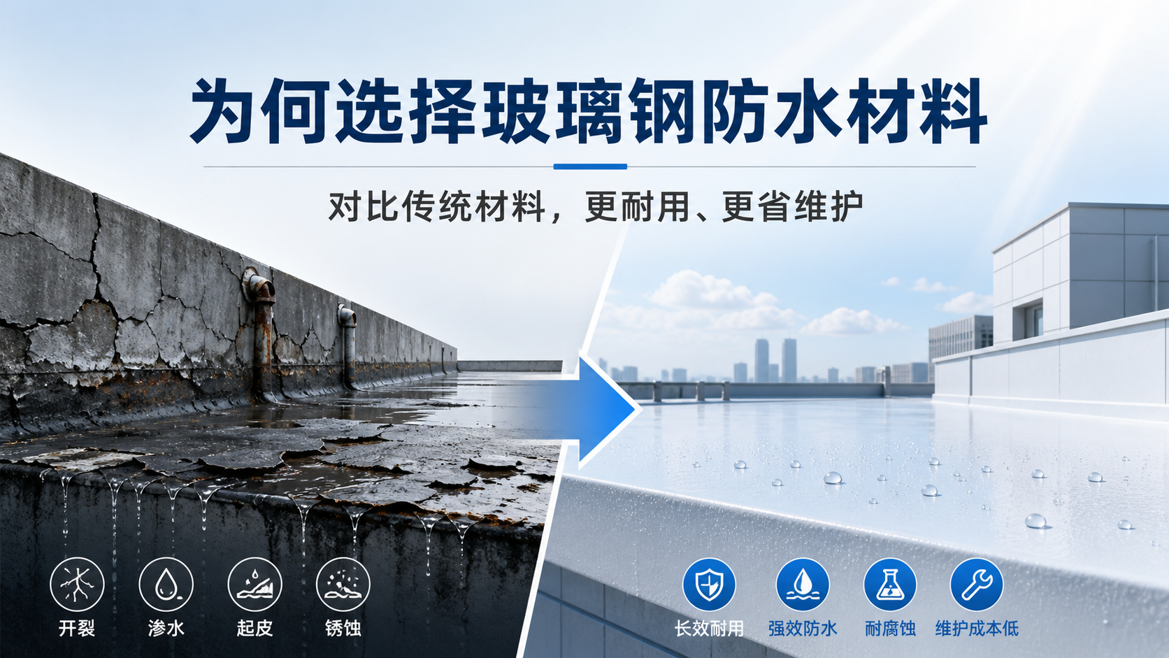 在眉山，为何选择玻璃钢防水材料而非传统材料