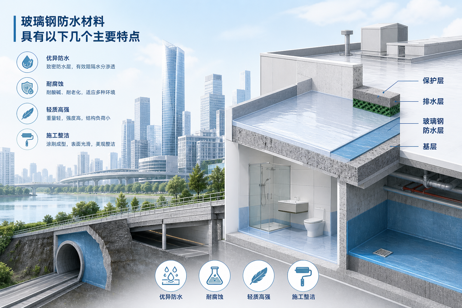 2023年玻璃钢防水材料市场趋势分析,关注 眉山 发展